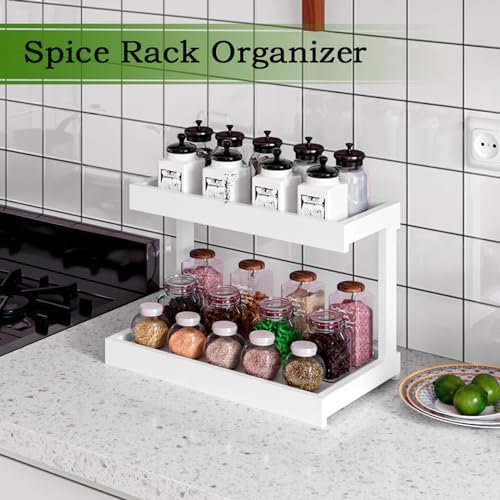 MARTY Counter Shelf Organizer, 2 Tier Spice Rack - Image 2