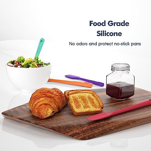 ChefAide 4 Pieces Silicone Spatulas Set, Heat Resistant Rubber Spatula - Image 5