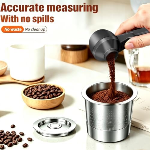 2-in-1 Coffee Scoop with Funnel, 2 Tbsp Measuring Spoon - Image 3