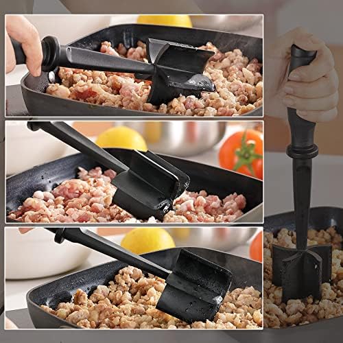 Meat Chopper Masher for Ground Beef and Hamburger Meat, Heat Resistant 5 Curved - Image 5