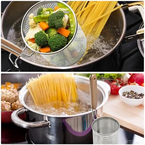 Stainless Steel Pasta Strainer - Image 4