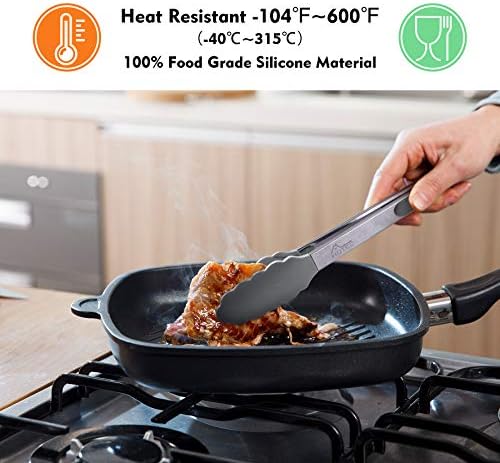 HOTEC Stainless Steel Kitchen Tongs - Image 2