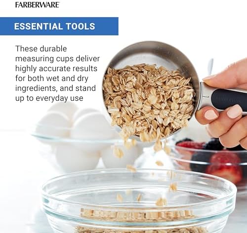 Farberware Professional Set of 5 Stainless Steel Measuring Cups, Precision and - Image 5