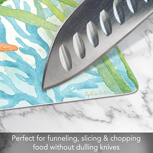 Cut N' Funnel Sea Turtle Designer Flexible Cutting Board Mat 15" x 11.5" - Image 7