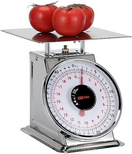 Tada 44 LBS Stainless Steel Heavy Duty Mechanical Kitchen and Food Scale by TADA