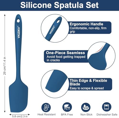 4 Pcs Silicone Spatula Set, 11.4 In, 600°F Heat Resistant - Image 2