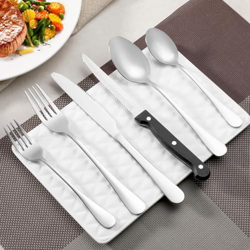 12 Pcs Dinner Spoons Set, Food-Grade Stainless Steel Tablespoons, Durable Metal - Image 6
