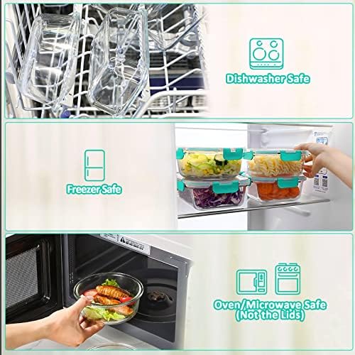 M MCIRCO 24-Piece Glass Food Storage Containers - Image 4