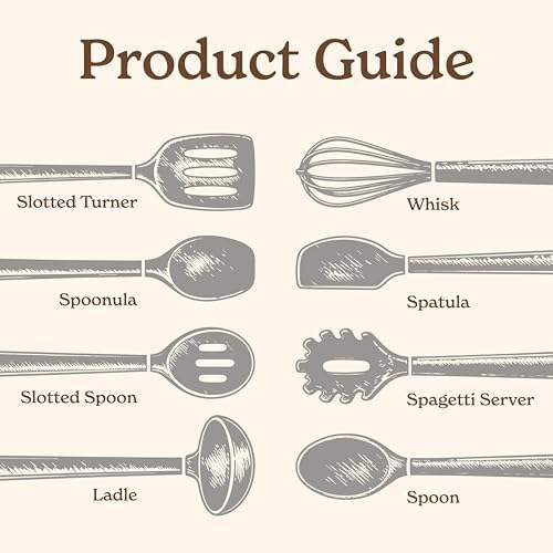 Country Kitchen Non Stick Silicone Utensil Set - Image 3