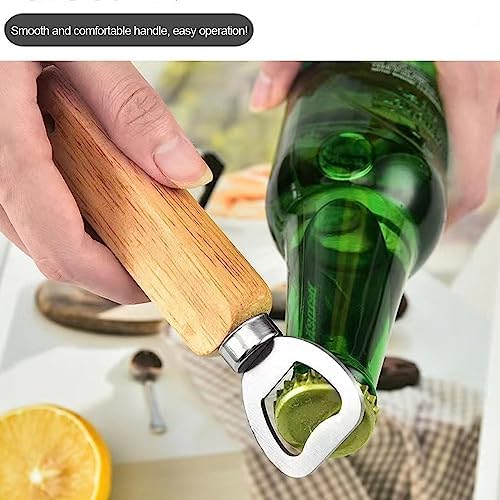Wood Wine Bottle Opener, Beer Bottle Openers, Soft Drinks Bottle Opener - Image 7