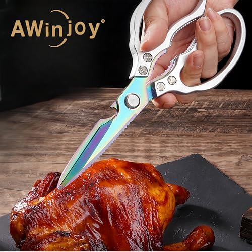 Heavy Duty Sharp Kitchen Scissors, Dishwasher Safe, Cooking Shears - Image 4
