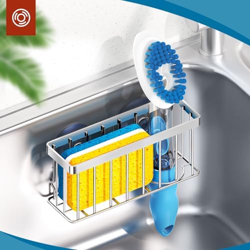 MURLONG Sponge Holder for Kitchen Sink, Sink Caddy Organizer - Image 7