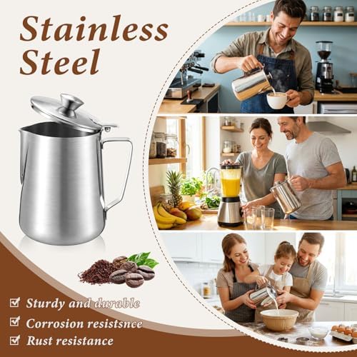 2 Pcs 67 Oz/ 2 L Stainless Steel Pitcher - Image 6