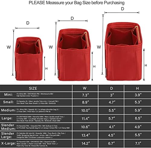 ZTUJO Purse Organizer Insert For Handbags, Silky Touching Bag Organizer Insert - Image 3
