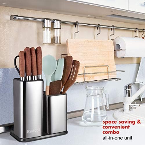 RedCall Kitchen Knife Holder, Stainless Steel Universal Knife Block Without - Image 5