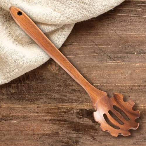 Pasta Spoon with Teeth Wooden Spoons - Image 4