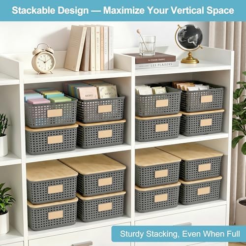 Bagnizer 4 Pack Plastic Storage Bins - Image 3
