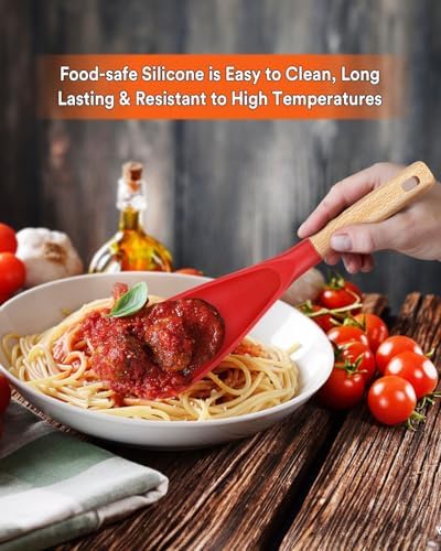 Badiano Silicone Cooking Spoon for Nonstick Cookware - Image 3
