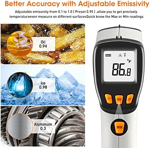 Infrared Thermometer, Laser Temperature Gun - Image 4