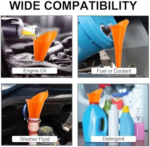 3-Pack Long-Neck Oil Funnels, Gas & Transmission Fluid - Image 7