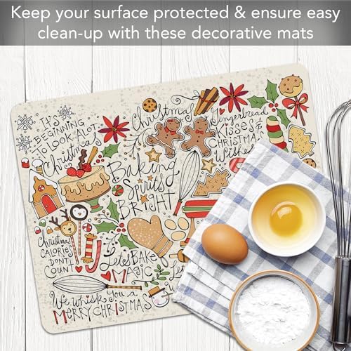 Cut N' Funnel Christmas Toss Designer Flexible Cutting Board Mat - Image 7