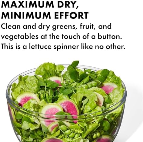 OXO Good Grips Salad Spinner | Lettuce Spinner | Fruit Washer | Fruit Washing - Image 5