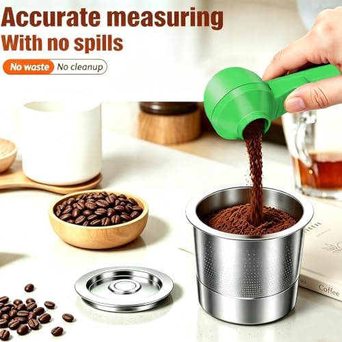 2-in-1 Coffee Scoop with Funnel, 2 Tbsp Measuring Spoon - Image 3