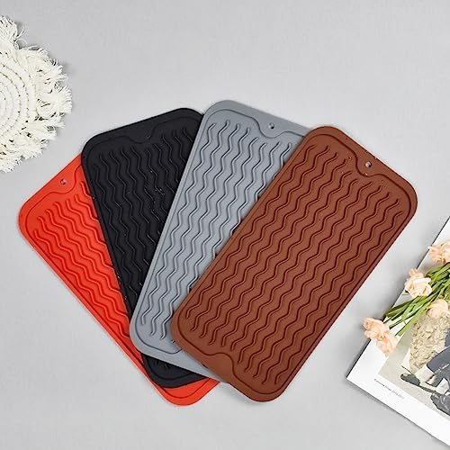 Silicone Dish Drying Mat, Non-Slip Easy Clean Sink Mat - Image 7