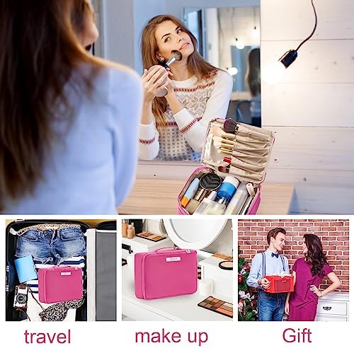 Queboom Travel Makeup Bag Cosmetic Bag Toiletry Bag - Image 6