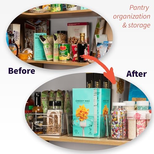 ClearSpace Pantry Organizers and Storage and Cabinet Organizer, 6 Pack - Image 2