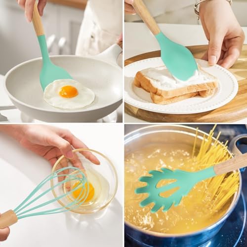 12-Piece Silicone Kitchen Utensils Set - Image 4
