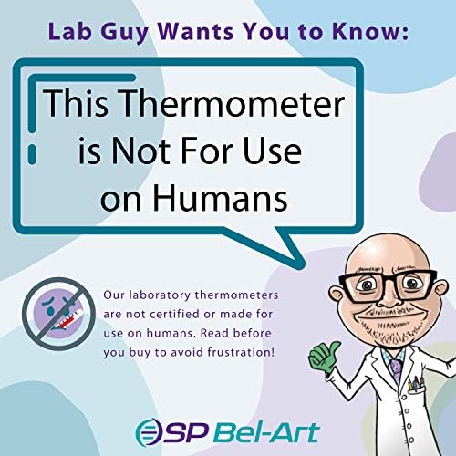 SP H-B DURAC Plus General Purpose Lab Thermometer Total Immersion Glass - Image 2
