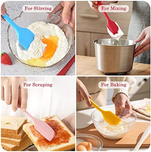 Silicone Spatula Heat Resistant 8.5 inch Small Rubber Spatulas Cooking Utensil - Image 6