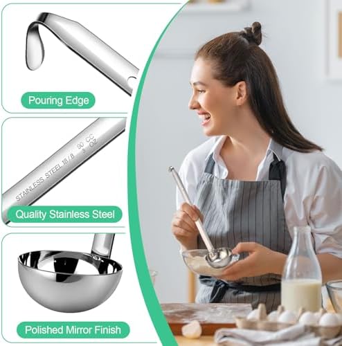 Meekoo 1 Pieces Stainless Steel Ladles - Image 4