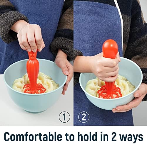 Red Kraken Octopus Themed Plastic Potato Masher - Image 4