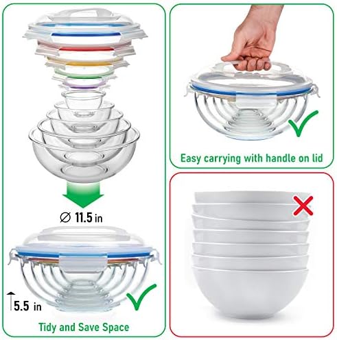 Stackable Glass Mixing Bowls - Image 6
