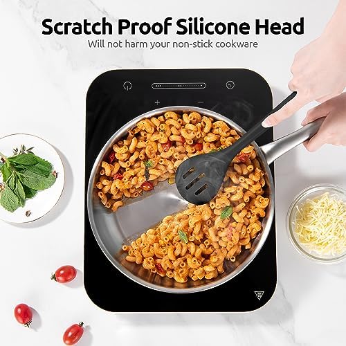 U-Taste Silicone Slotted Spoon, 13.3" Long Large Mixing Spoon - Image 4