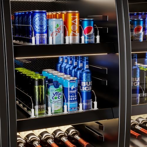 Puricon Drink Organizer for Fridge, Soda Can Organizer -4 Rows - Image 6