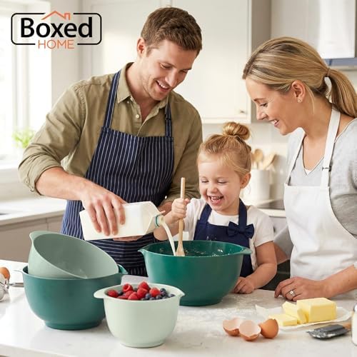 BoxedHome Plastic Mixing Bowl Set of 4, BPA free - Image 2