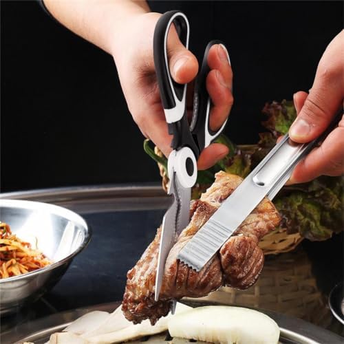 Kitchen Shears - QtoiKce Kitchen Scissors Heavy Duty Stainless Steel Food Shears - Image 5