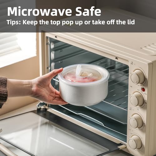 Ceramic Nesting Bowls with Lid, Microwave Safe - Image 4