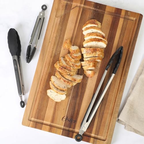 Oster 3-Piece Kitchen Tongs Set – 12", Nonstick Safe, Dishwasher Safe - Image 7