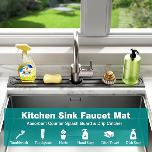 Stone Faucet Mat for Kitchen Sink - Image 6