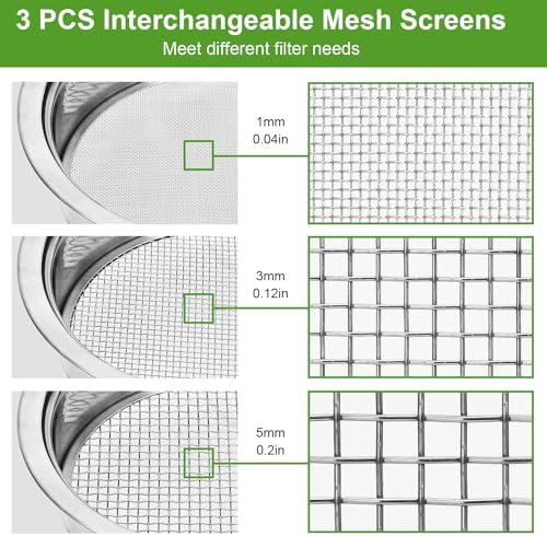 Soil Sieve Sifter Set Stainless Steel, Garden Sieve Set - Image 2