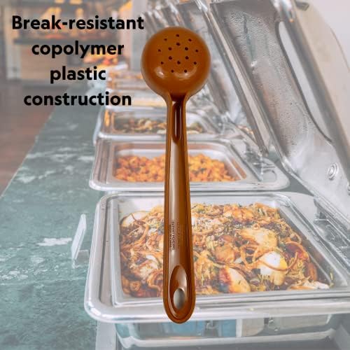 Rite-Size 3 oz. Perforated Round Circle Server Portion Utensil, Copolymer - Image 4
