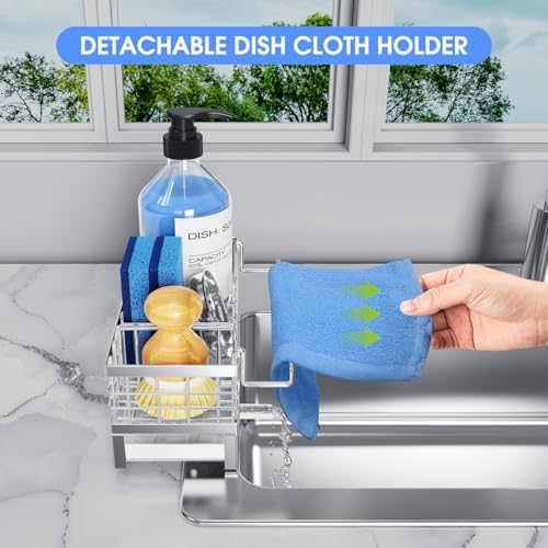 Metal Kitchen Sink Sponge Holder, Countertop Sink Caddy - Image 6