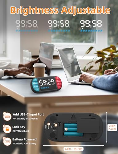 DOOMAY Magnetic Digital Kitchen Timer - Image 4