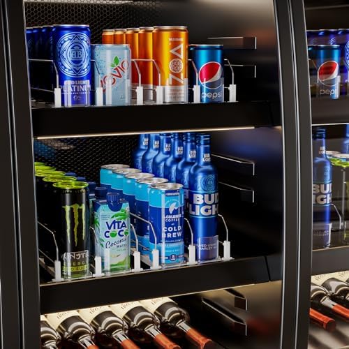 Puricon Drink Organizer for Fridge, Soda Can Organizer -2 Rows - Image 6