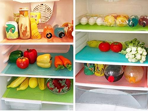 9 Pack Refrigerator Mats, Washable Fridge Mats Liners Easy to Clear Fridge Pads - Image 2
