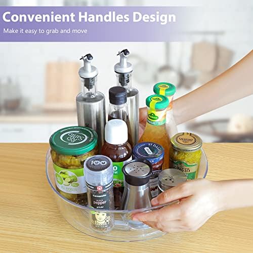 Guzon 4 Pack Lazy Susan Turntable, 11.5" Rotating Organizer - Image 4